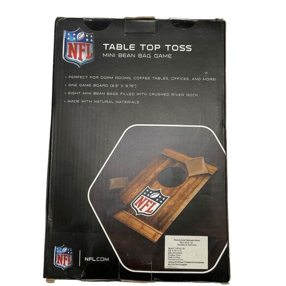 NWT NFL New England Patriots Table Toss Bean Bag Game - Picture 2 of 4